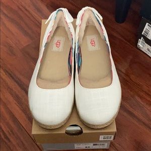 Ugg Perrie White Flat